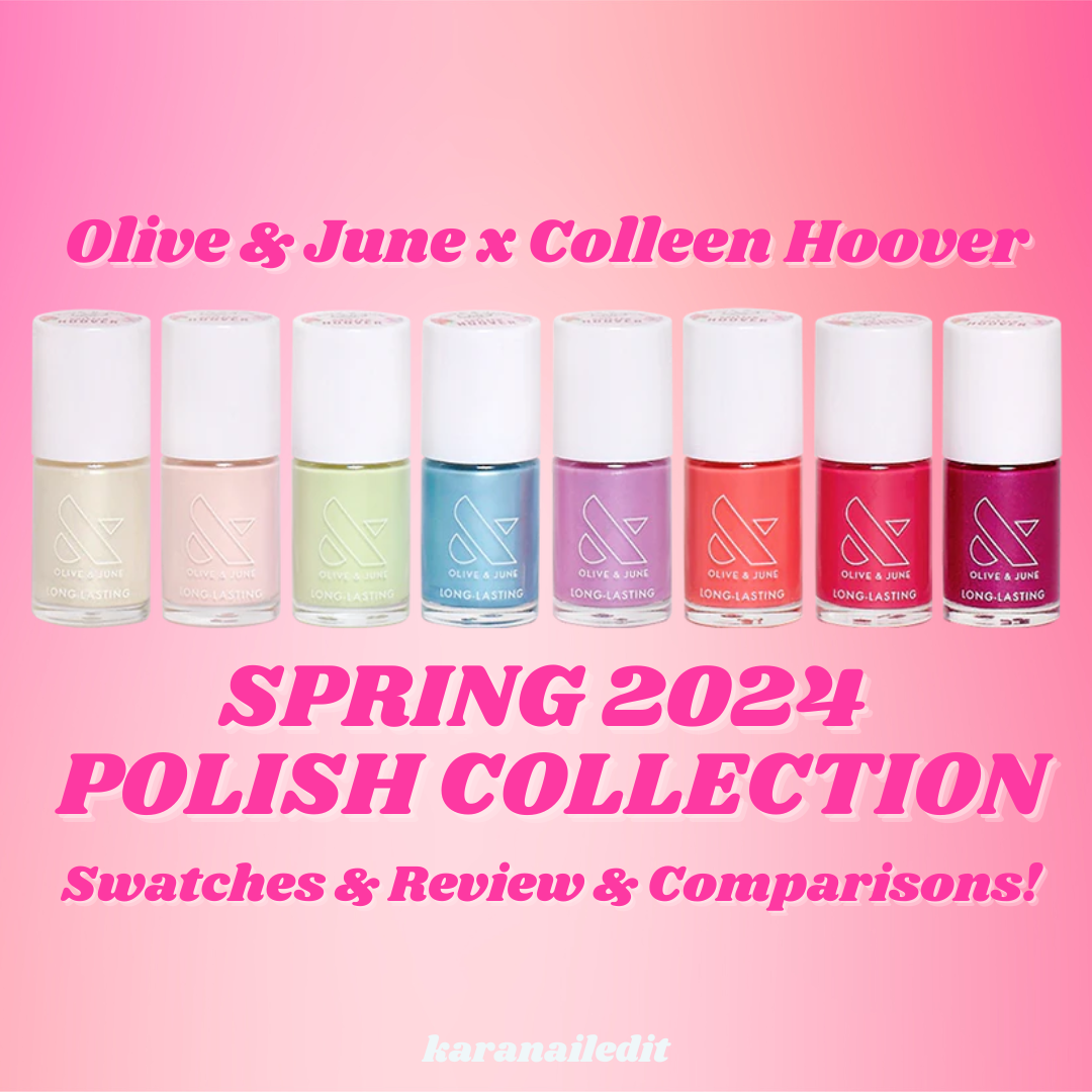 Olive & June x Colleen Hoover Spring 2024 Nail Polish Collection Swatc