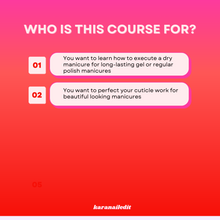 Load image into Gallery viewer, Dry Manicure Prep Course