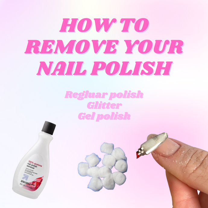 HOW TO REMOVE YOUR NAIL POLISH! GEL, REGULAR, GLITTER