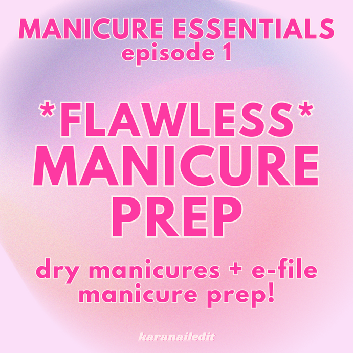 HOW TO PREP YOUR NAILS PROFESSIONALLY FOR A MANICURE!